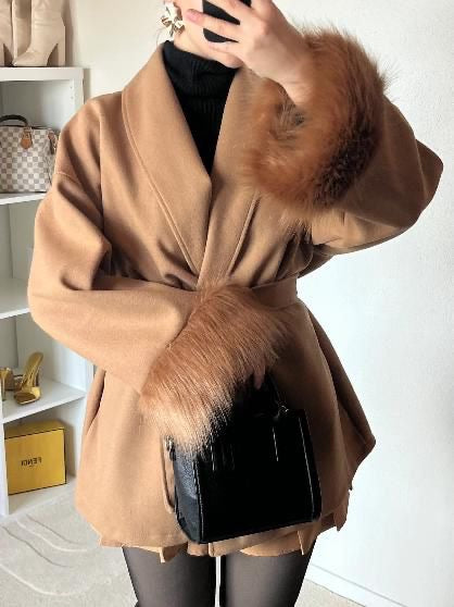 Manteau Fourrure Élégance