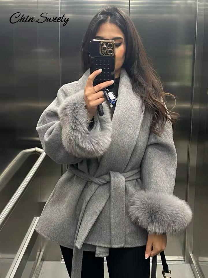 Manteau Fourrure Élégance